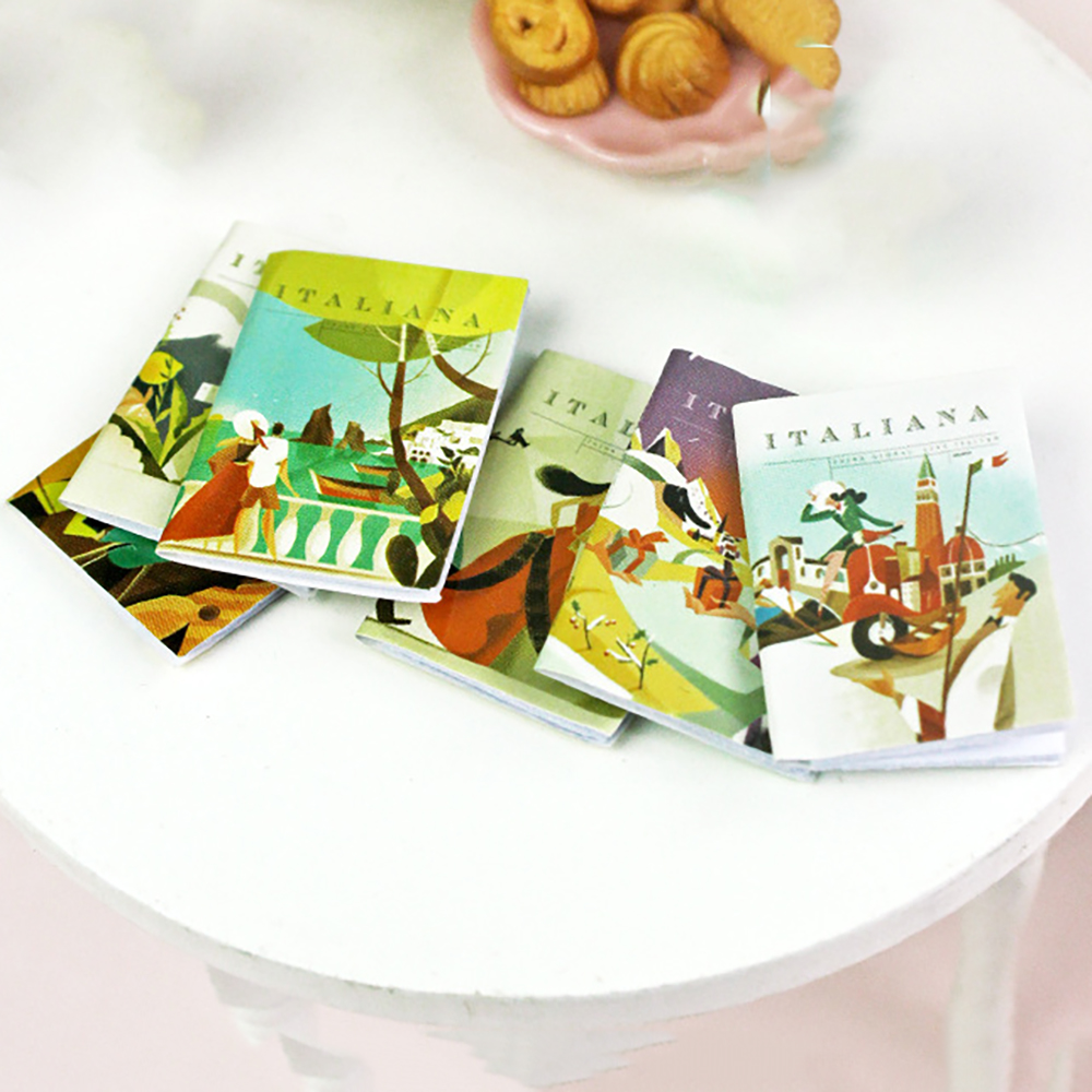 Home Decor Magazine - 6 шт. 1/12 миниатюрные аксессуары для
