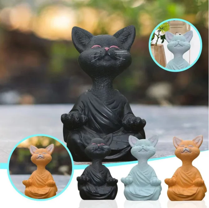 Скульптура кошки для медитации – обзор и цена Home Decor Za