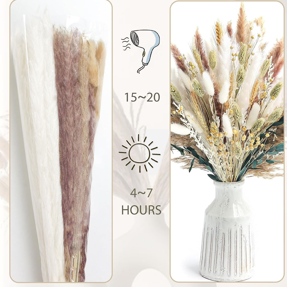 100 шт., сушеный букет из памп – обзор и цена Pampas Grass Decor