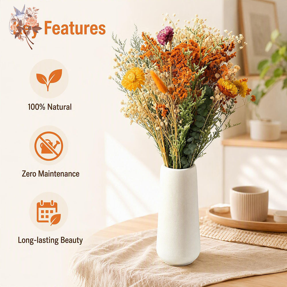 Осенний букет из сухоцветов: н – обзор и цена Pampas Grass Decor