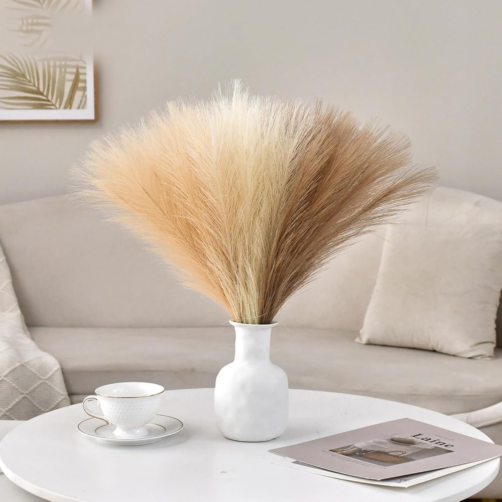 15 шт. Искусственные стебли па – обзор и цена Pampas Grass Decor