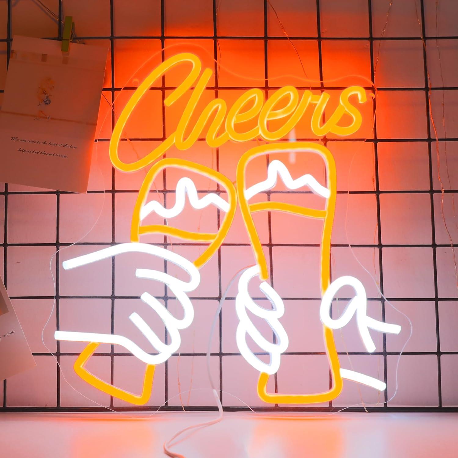 Неоновая вывеска «Cheers Cockt – обзор и цена Home Decor Theme